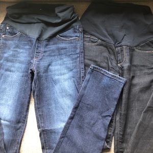 Paige and AG maternity jeans